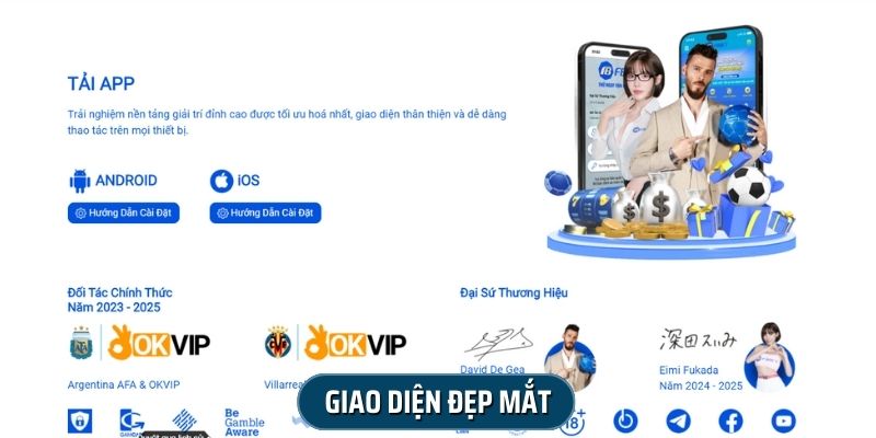 Giao diện đẹp mắt khiến F8bet luôn được cao thủ đánh giá cao